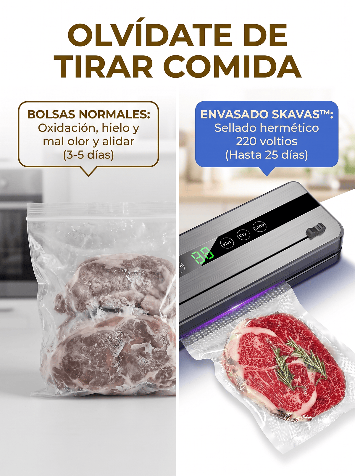 Skavas™ | Envasadora al Vacío Profesional